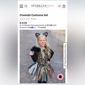 Leopard Costume, size small.